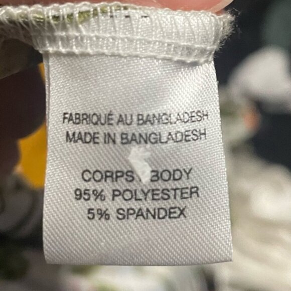 2Dye4 Tropical Floral Maxi Dress – White with Orange & Green Print – Women’s - M - Picture 12 of 13